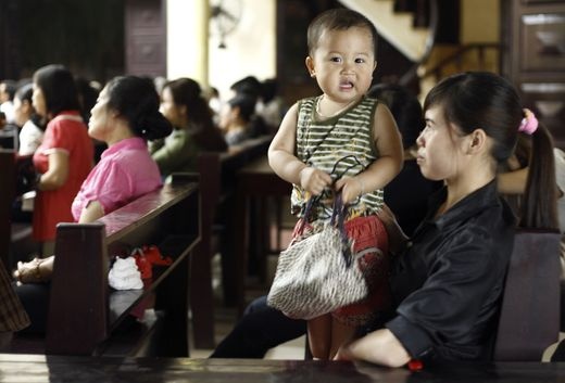 Hanoi, Msza w parafii Thai Ha