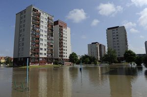 Wrocław: Przerwany wał na Kozanowie