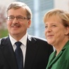 Komorowski i Merkel za rozwojem współpracy