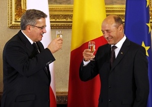 Bronisław Komorowski i Traian Basescu