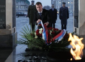 Prezydent Rosji przed Grobem Nieznanego Żołnierza