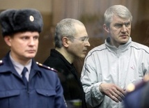 Michaił Chodorkowski (C) i  Płaton Lebiediew (P)