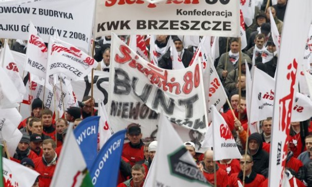 65 tys. zł strat po demonstracji górników