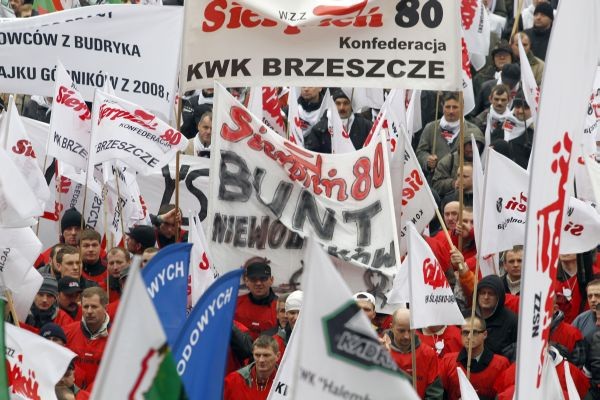 65 tys. zł strat po demonstracji górników
