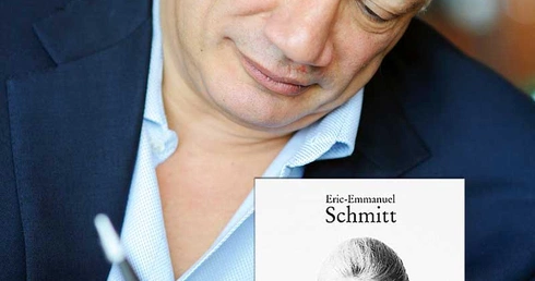 Eric-Emmanuel Schmitt podczas wizyty w Warszawie w 2010 r. fot. Jakub Szymczuk (Eric-Emmanuel Schmidt, Trucicielka, Znak, Kraków 2011 ss. 248)				