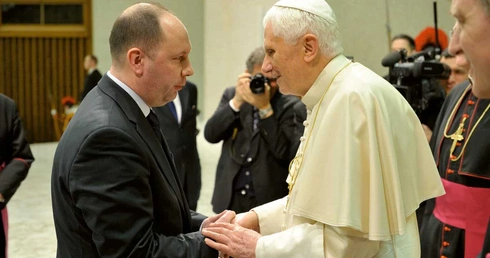 Jacek Sapa u Ojca Świętego