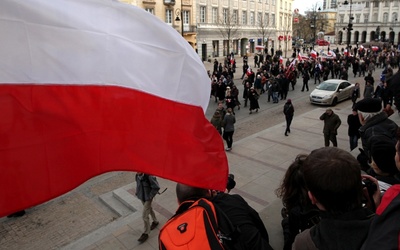"Solidarni 2010": Protest przed Pałacem