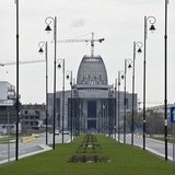 Trwają przygotowania do zawieszenia portretu JP II