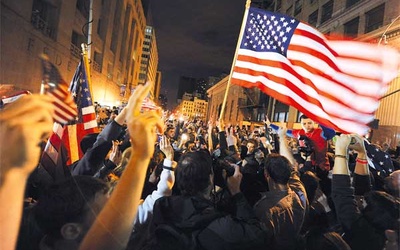 Amerykanie świętowali na ulicach po ogłoszeniu informacji o śmierci Osamy bin Lagena 