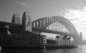 Paraliż na moście w Sydney