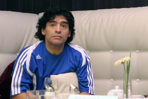 Maradona: szybka kawa z... dopingiem