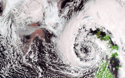 Chmura dotarła nad Norwegię i Danię