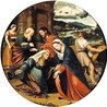 VICENTE JUAN MASIP, ZWANY JUAN DE JUANES „Nawiedzenie Najświętszej Maryi Panny” olej na desce, 1540–1545 Muzeum Prado, Madryt