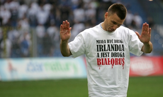 Polityczna demonstracja piłkarza Lecha