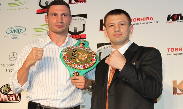 Witalij Kliczko i Tomasz Adamek we Wrocławiu