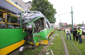 Poznań: Zderzyły się tramwaje