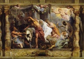 Peter Paul Rubens, „Triumf Eucharystii nad bałwochwalstwem”,  olej na desce, 1625–1626, Muzeum Prado, Madryt