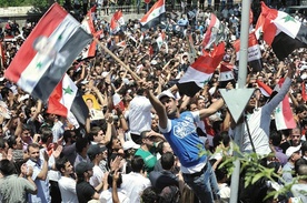 Syria: Tysiące popierają Asada