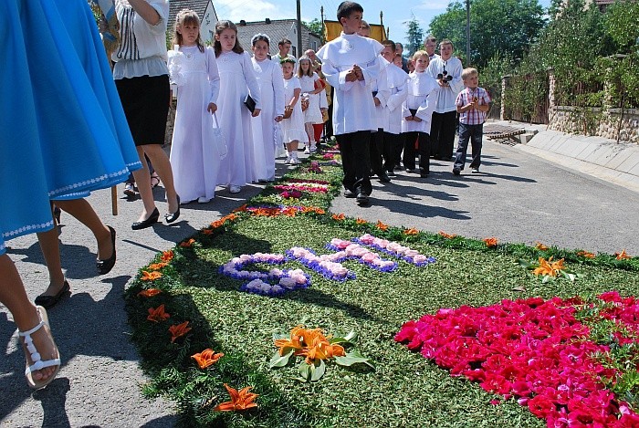 Procesja Bożego Ciała w Kluczu