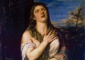 Tycjan (Tiziano Vecellio), „Św. Maria Magdalena pokutująca”, olej na płótnie, ok. 1565, Ermitaż, Sankt Petersburg