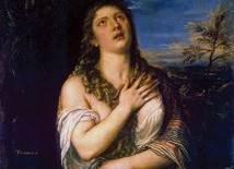 Tycjan (Tiziano Vecellio), „Św. Maria Magdalena pokutująca”, olej na płótnie, ok. 1565, Ermitaż, Sankt Petersburg