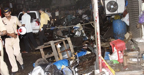 Zniszczenia po zamachu  