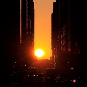 Zachód słońca na Manhattanie
