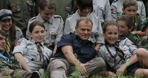 Premier spotkał się z harcerzami 