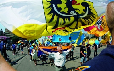 Katowice, III Marsz Autonomii Śląska w lipcu 2009.