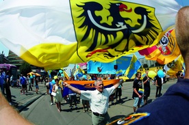 Katowice, III Marsz Autonomii Śląska w lipcu 2009.