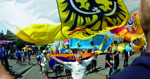 Katowice, III Marsz Autonomii Śląska w lipcu 2009.