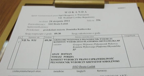 Sąd rozpatruje pozew PO przeciwko PiS