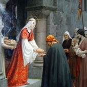 Edmund Blair Leighton, "Dobroczynność św. Elżbiety Węgierskiej".