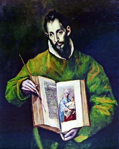 Dominikos Theotokopulos, zwany El Greco, "Święty Łukasz".