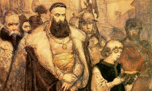 Samuel Zborowski prowadzony na śmierć