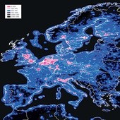 Liczba gwiazd widoczna gołym okiem w Europie