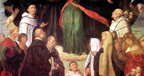Moretto da Brescia (Alessandro Bonvicino), „Matka Boża z góry Karmel”