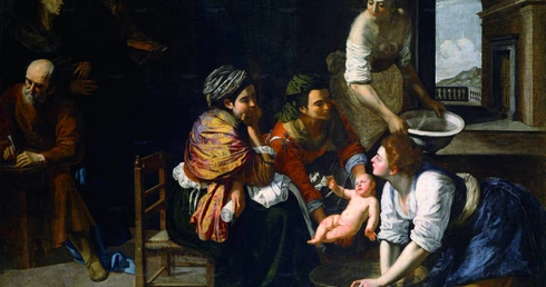 Artemisia Gentileschi, „Narodziny św. Jana Chrzciciela”.