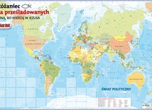 Mapa świata z informacją gdzie prześladuje się chrześcijan