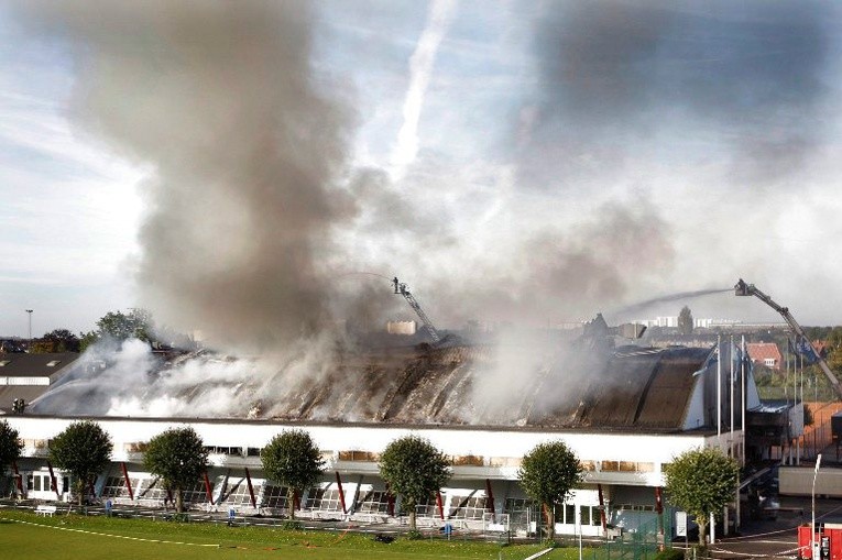 Ogień na targach erotycznych