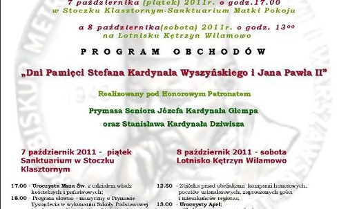 Program uroczystości