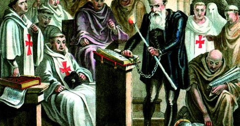 Galileusz przed trybunałem inkwizycji. Legenda dopowiada tragiczny epilog.