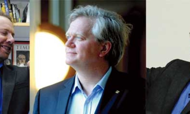 Od lewej: Adam G. Riess, Brian P. Schmidt, Saul Perlmutter