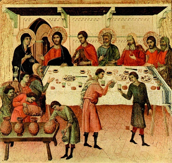 Duccio di Buoninsegna, "Wesele w Kanie"
