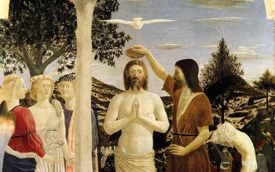 Piero della Francesca, "Chrzest Chrystusa"
