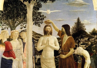 Piero della Francesca, "Chrzest Chrystusa"