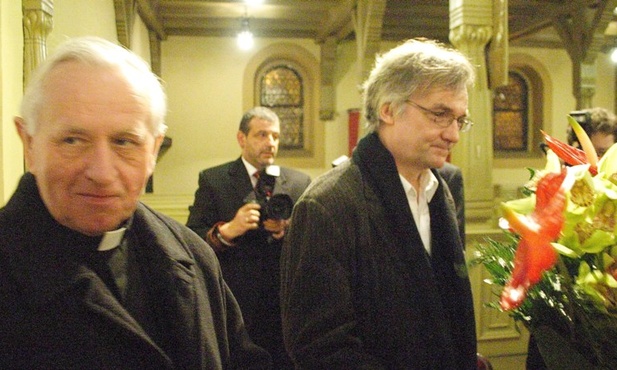 Jerzy Pilch i abp Damian Zimoń