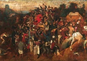 Pieter Breughel Starszy, „Wino w Dniu Świętego Marcina”, olej na płótnie, 1565–1568, Muzeum Prado, Madryt