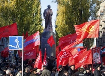 Ukraina: Maszerowali z Leninem