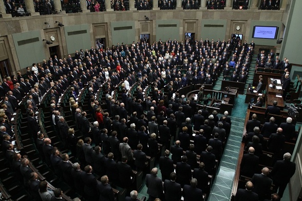 Pierwszy dzień nowego Sejmu